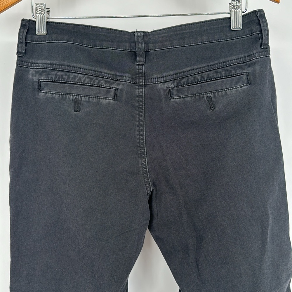 NWT PrAna Janessa 2 Way Stretch Button Fly Cropped Woven Pant In Charcoal Size 8 - Picture 6 of 8